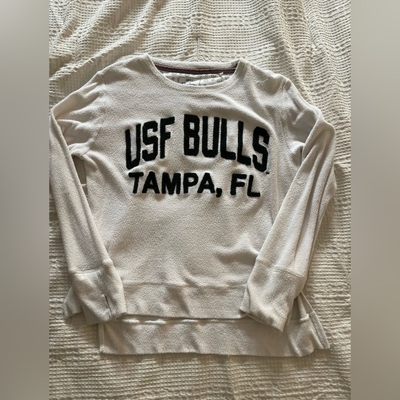 Chemise Manches Longues Pressbox University Of South Florida USF Bulls, Grise, Neuve Avec étiquette